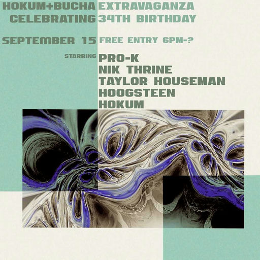Hokum + Bucha Extravaganza flyer