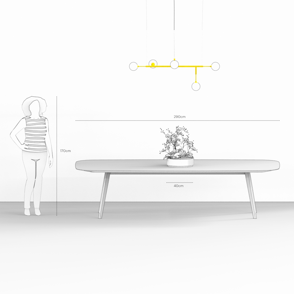 Lustre CINQUE G – iluminação de teto