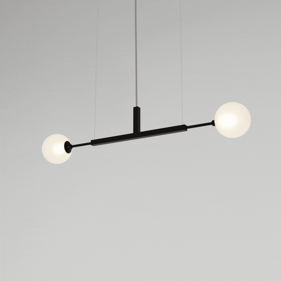 Lustre DUE P – iluminação de teto