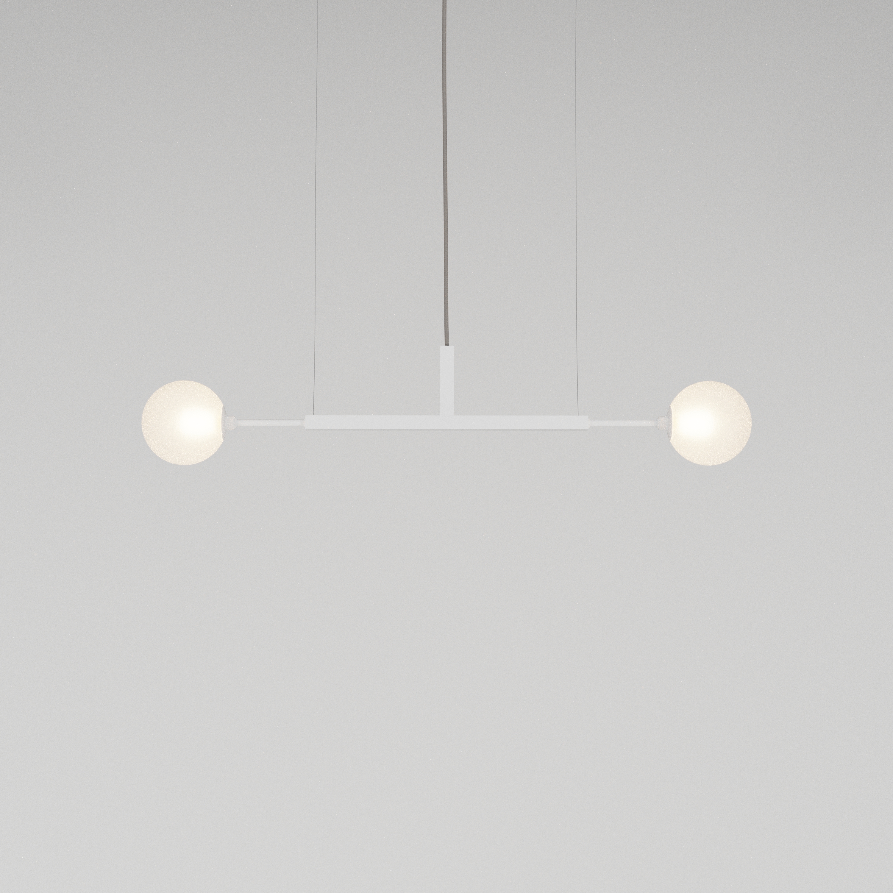 Lustre DUE P – iluminação de teto