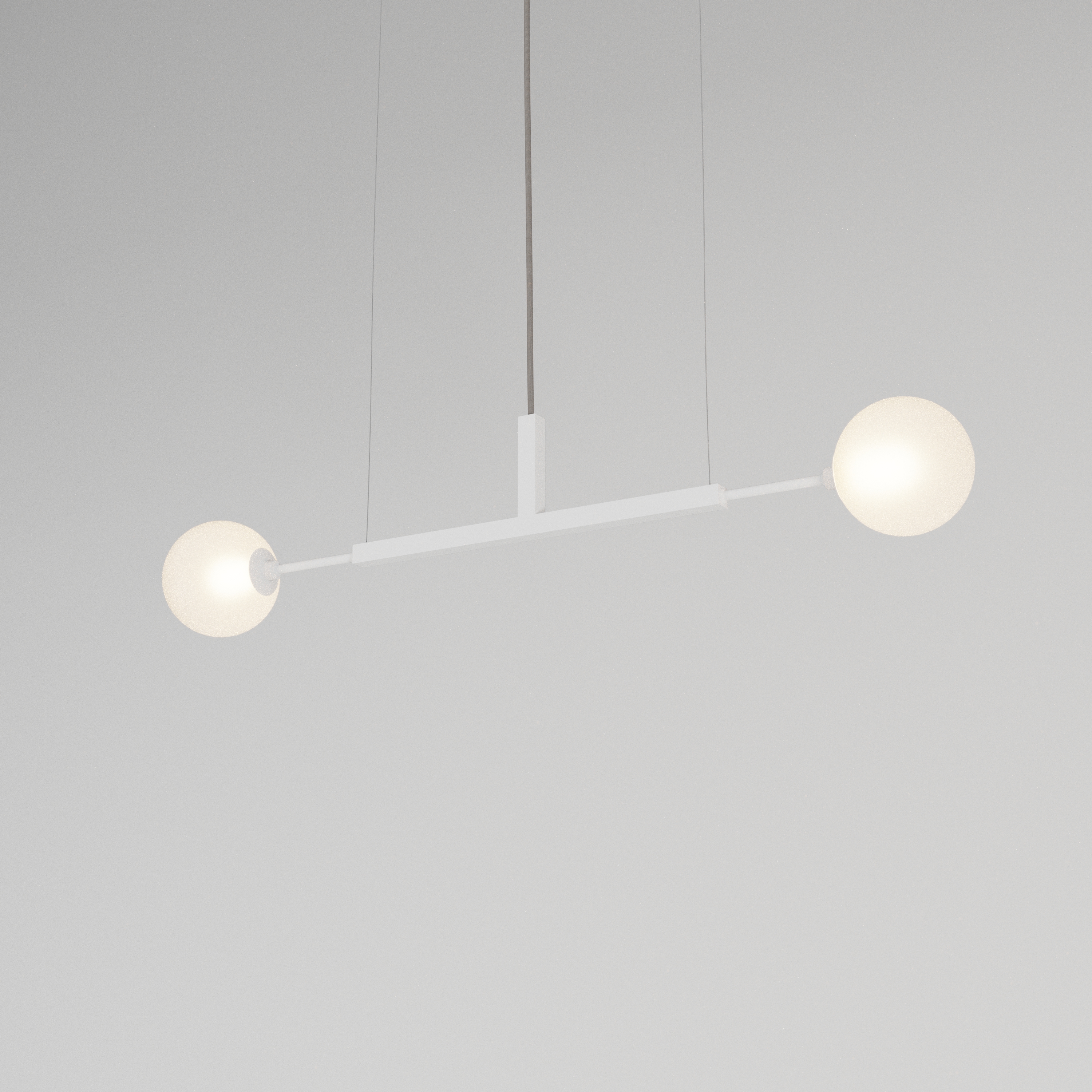 Lustre DUE P – iluminação de teto