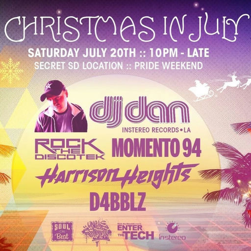Christmas In July  flyer
