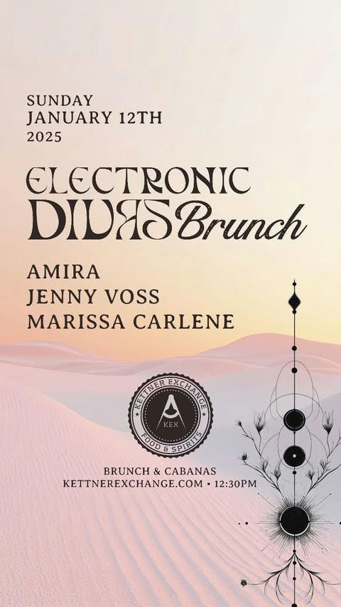 Electronic Divas Brunch flyer