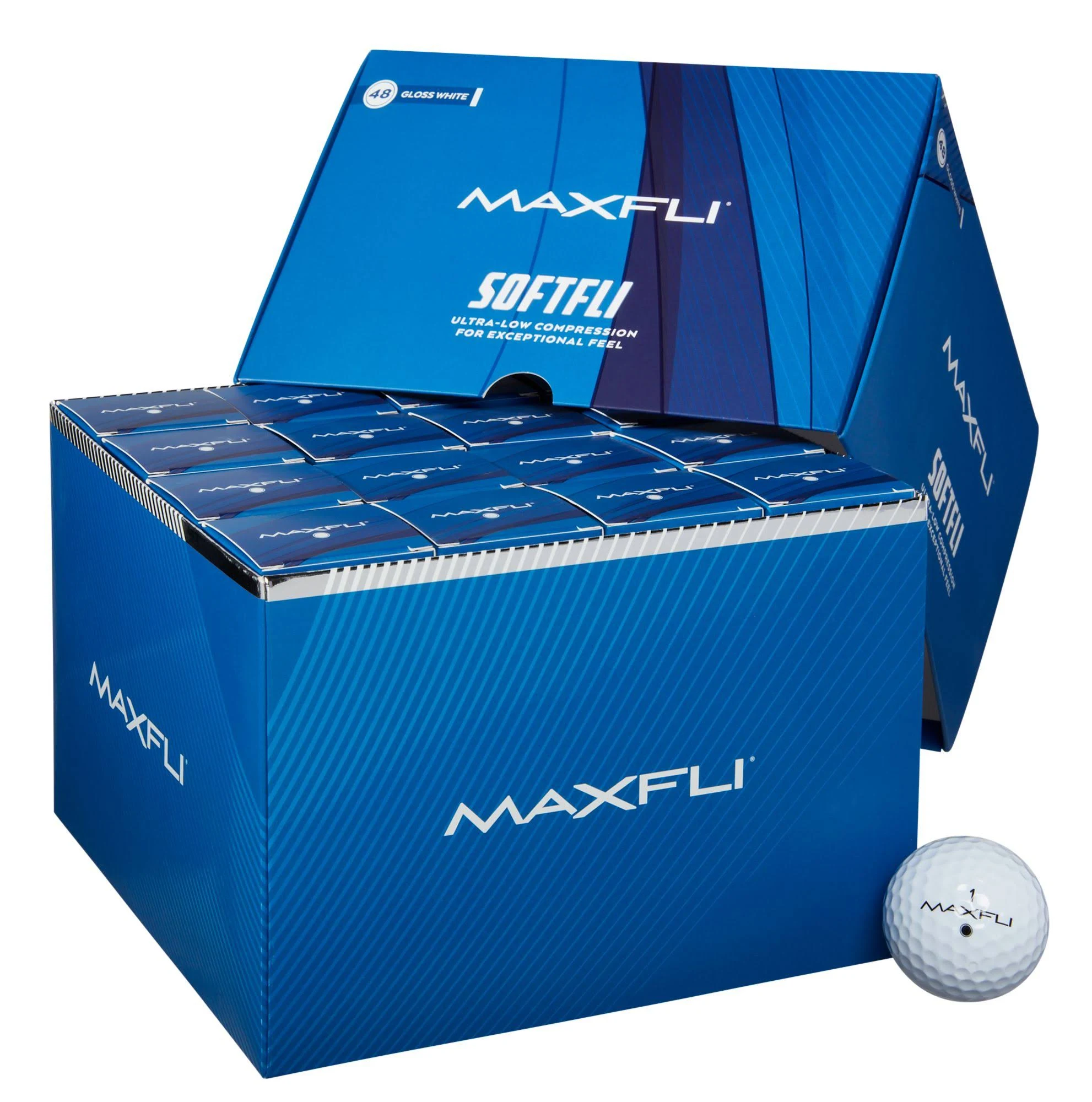 Maxfli 2023 Softfli Golf Balls - 48 Pack, Men's, White