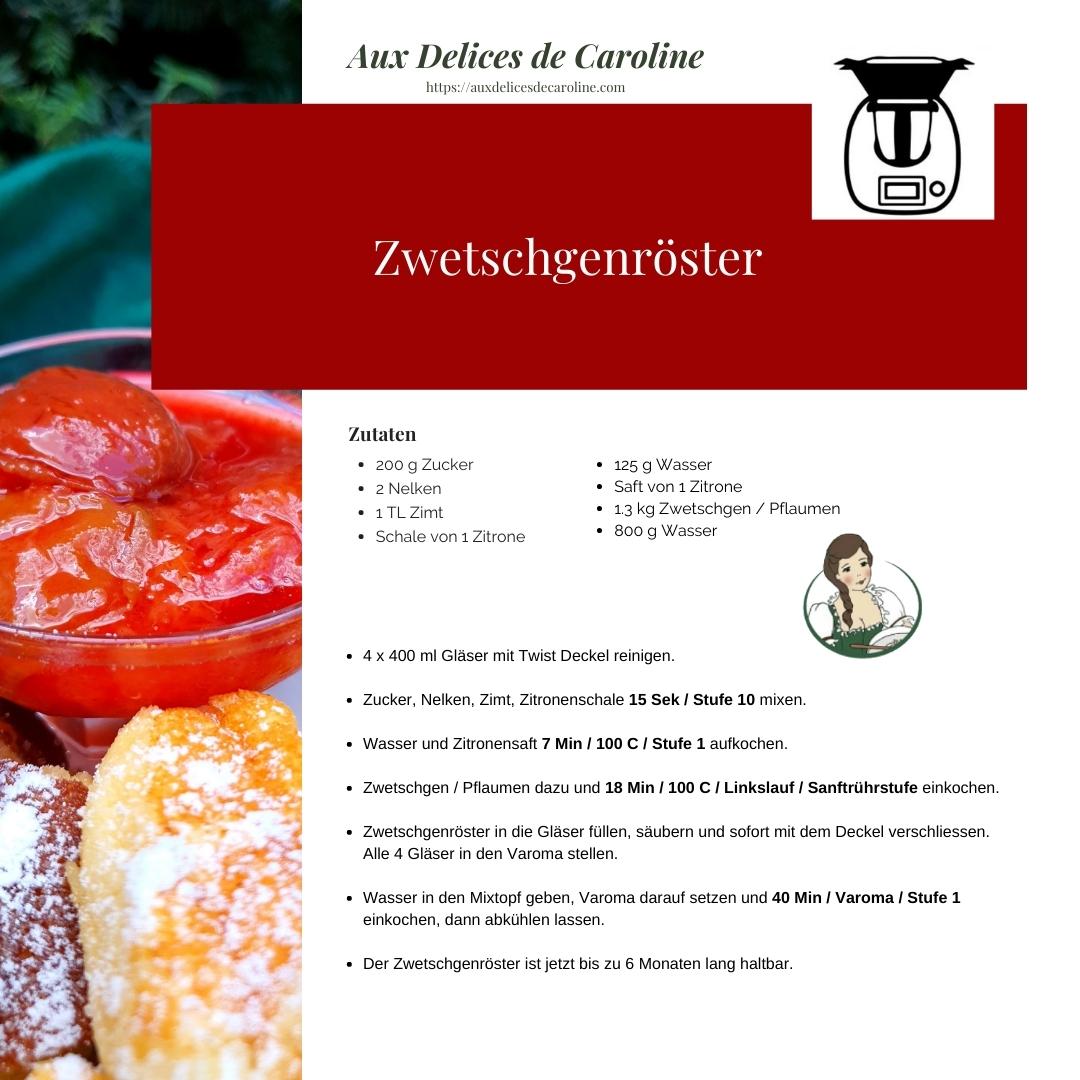 Zwetschgenröster - österreichisches Pflaumenkompott (traditionel & Thermomix)