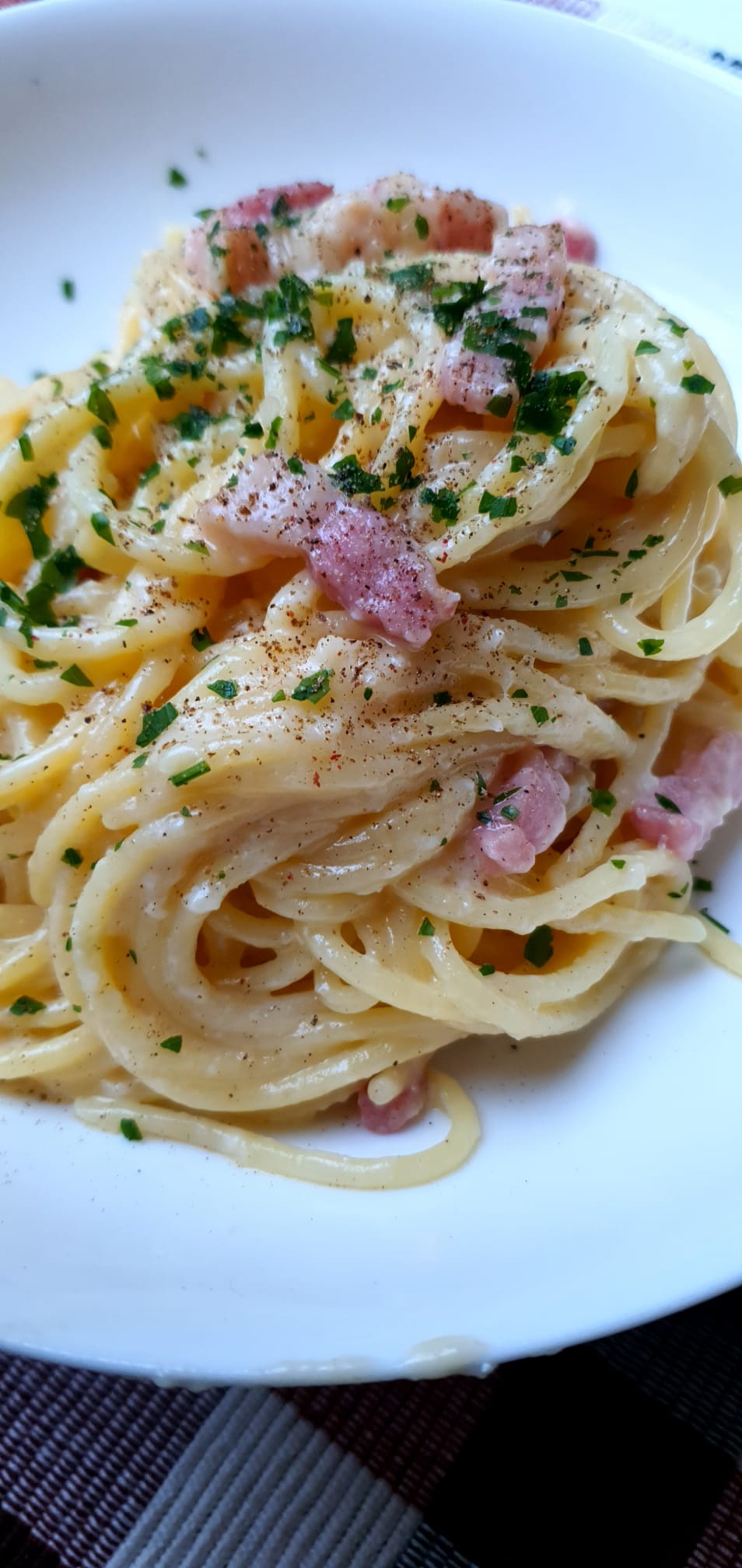 The world's finest carbonara pasta