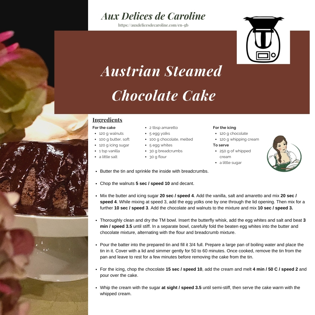 Austrian Steamed Chocolate Cake (traditional & Thermomix)