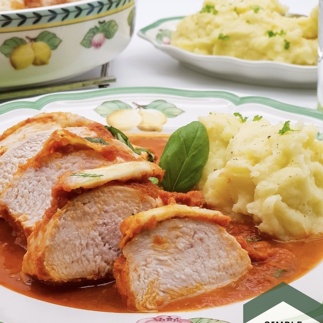 Winter Caprese Style Chicken Low Carb (Traditional & Thermomix)