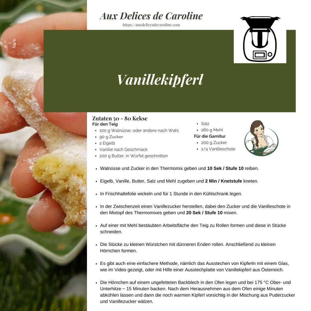 Vanillekipferl (traditionel und Thermomix)