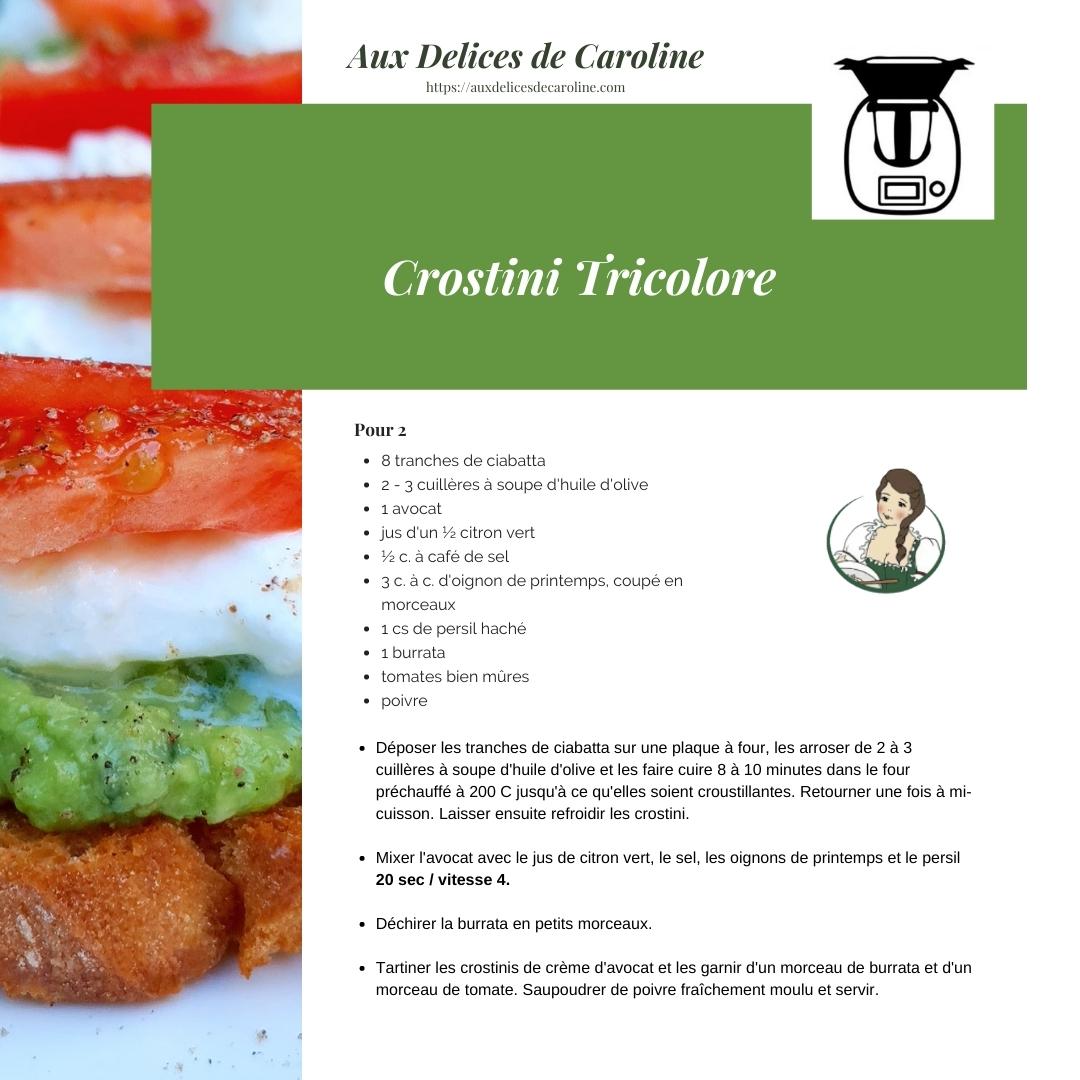 Crostini tricolore (traditionelle & Thermomix)