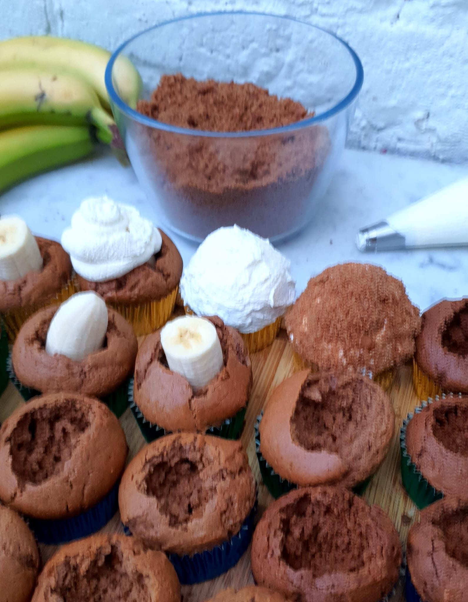 Gâteau taupinière & cupcakes (traditionelle + Thermomix)