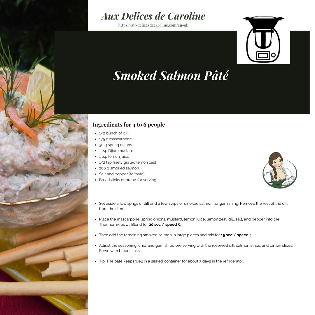 Smoked Salmon Pâté (traditional method and Thermomix)