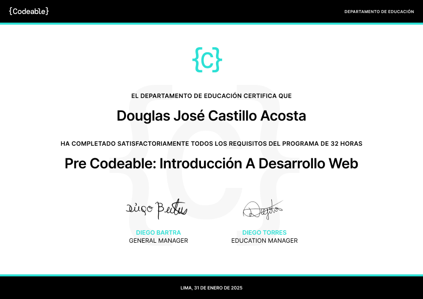 Certificado