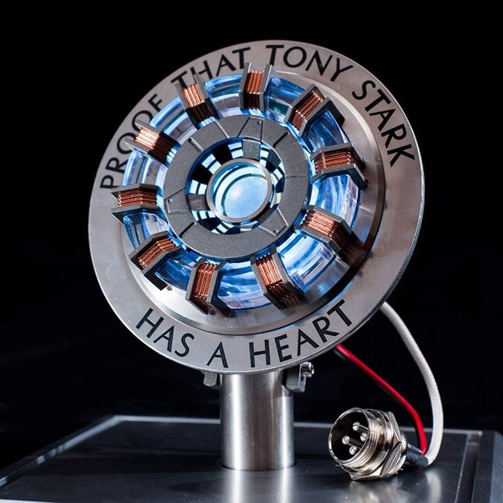 Reactor ARC Iron Man 1:1 – Réplica con luz LED USB en caja de exhibición - Imagen 2