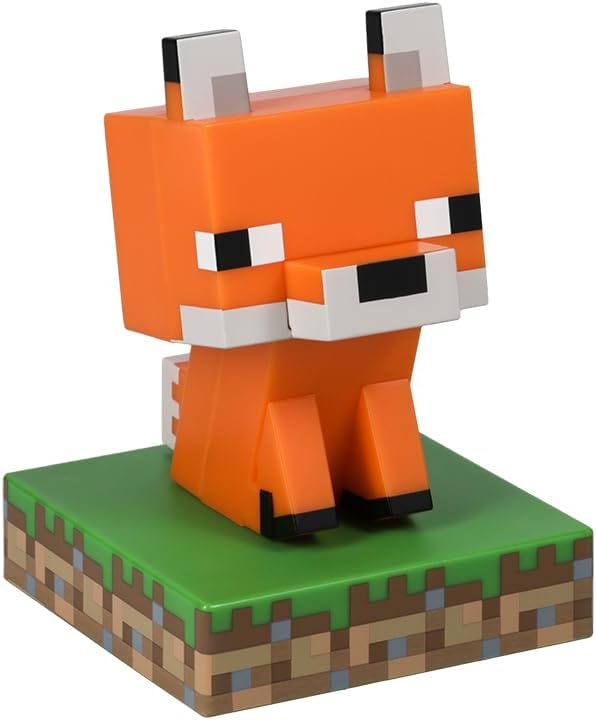Lámpara de escritorio Zorro Minecraft