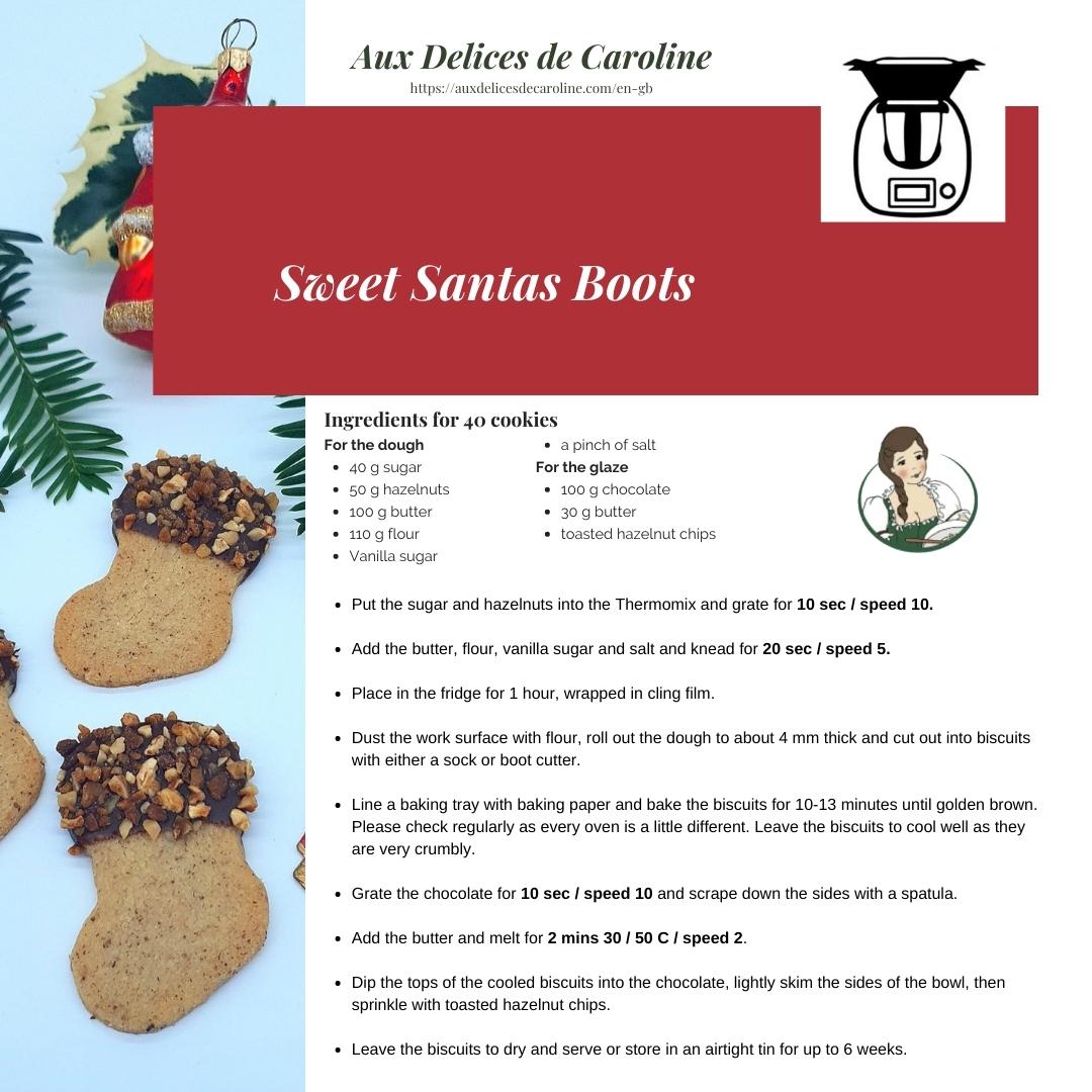 Sweet Santas Boots (traditional method & Thermomix)