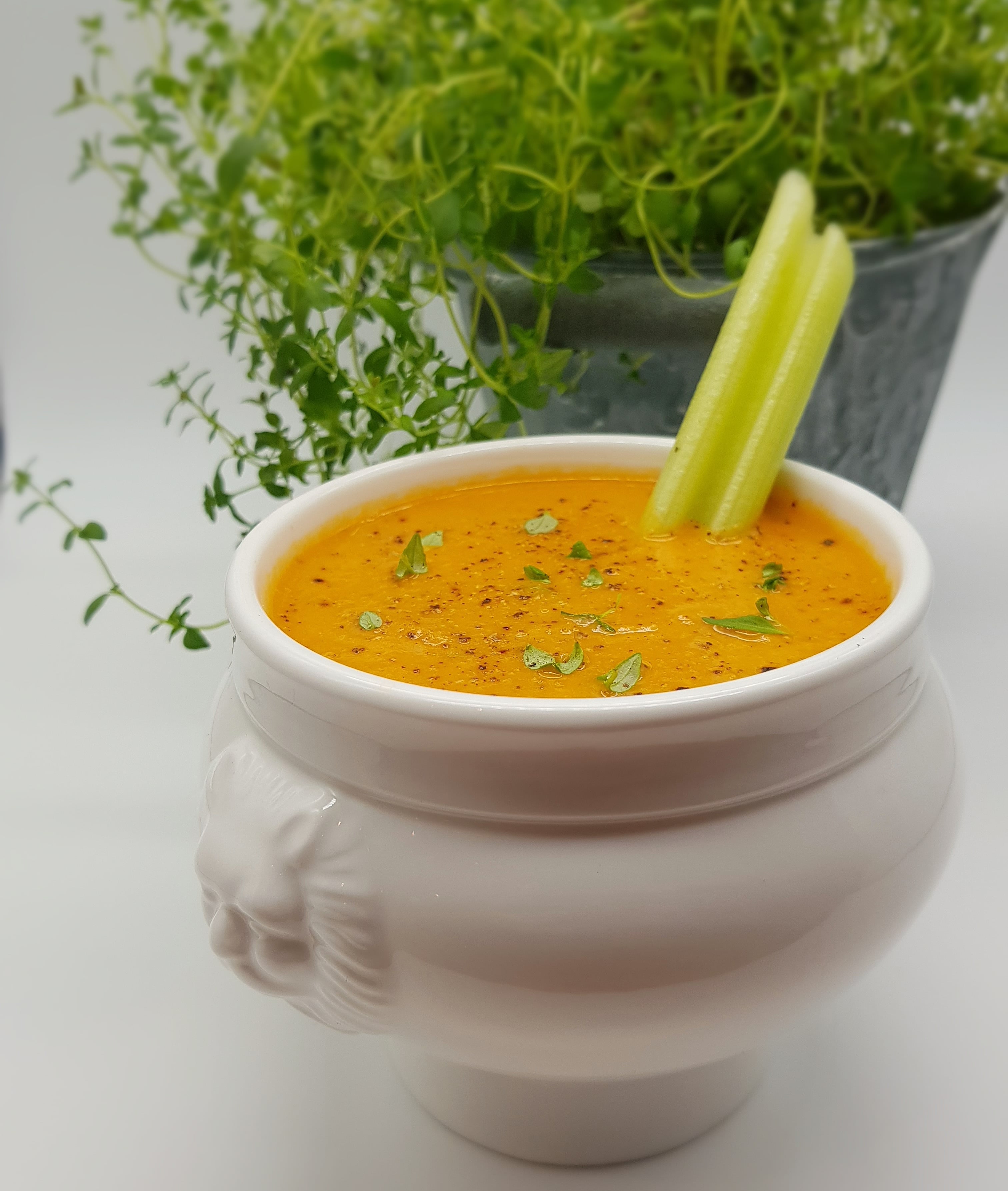 Velouté aux lentilles corail (traditionelle & Thermomix)