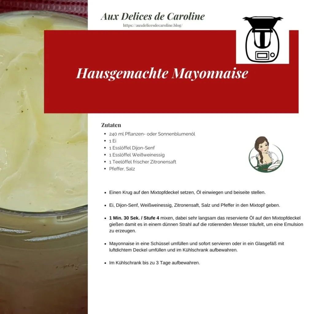 Hausgemachte Mayonnaise (traditionell & Thermomix)