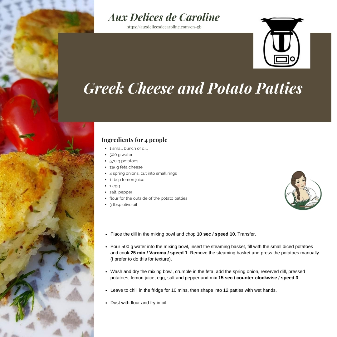 Greek Cheese and Potato Patties (traditional & Thermomix)