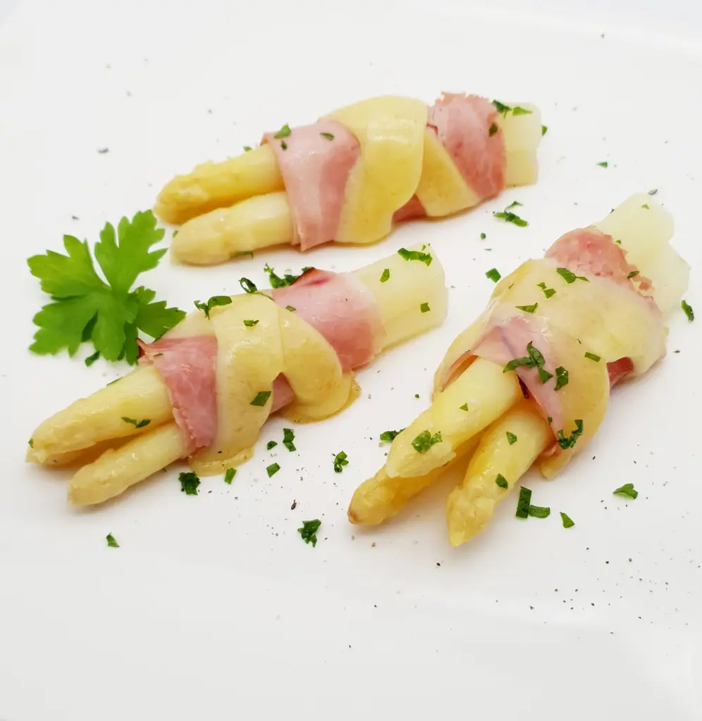 Spargel-Schinken-Päckchen