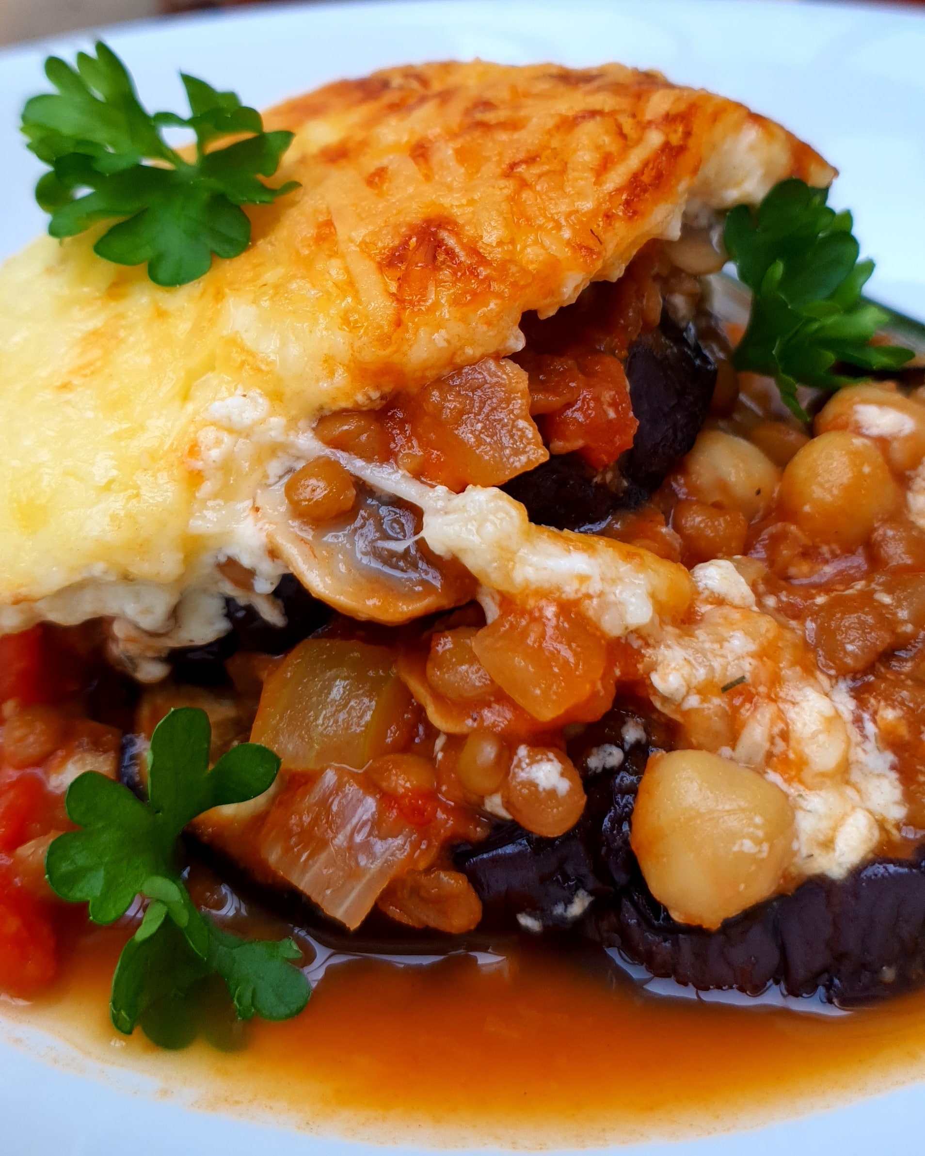 Moussaka végétarienne (traditionelle & Thermomix)