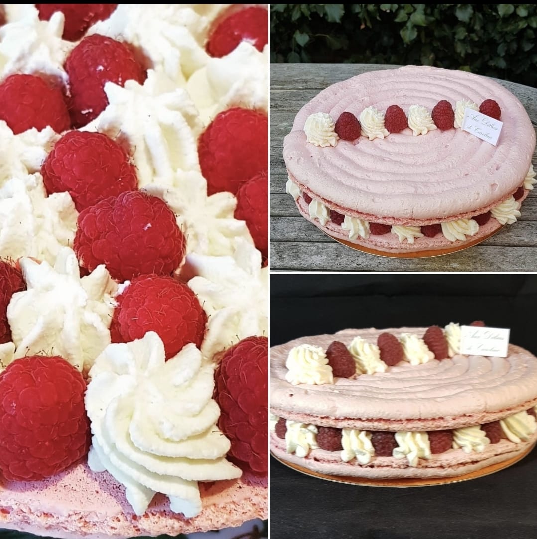 Giant Raspberry Macaron