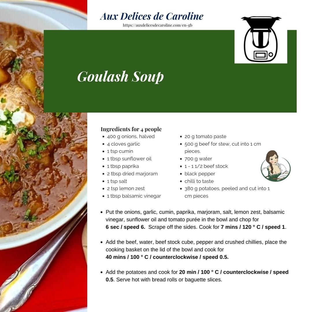 Goulash Soup (Traditional & Thermomix)