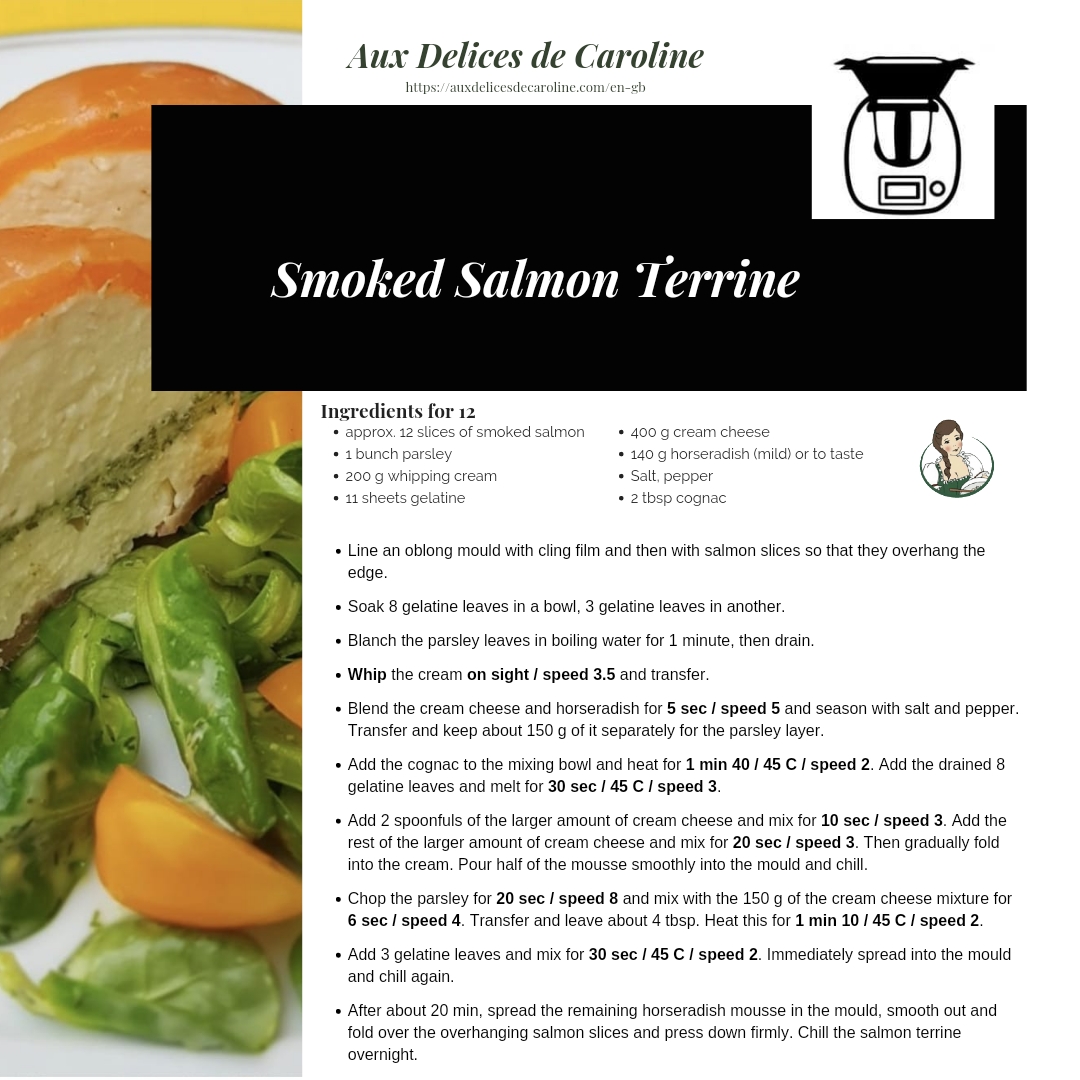 Salmon Terrine without oven (traditional & Thermomix)