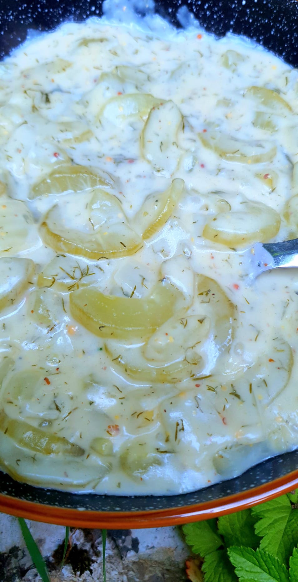Rahmgurken, Gurkengemüse (traditionel & Thermomix)