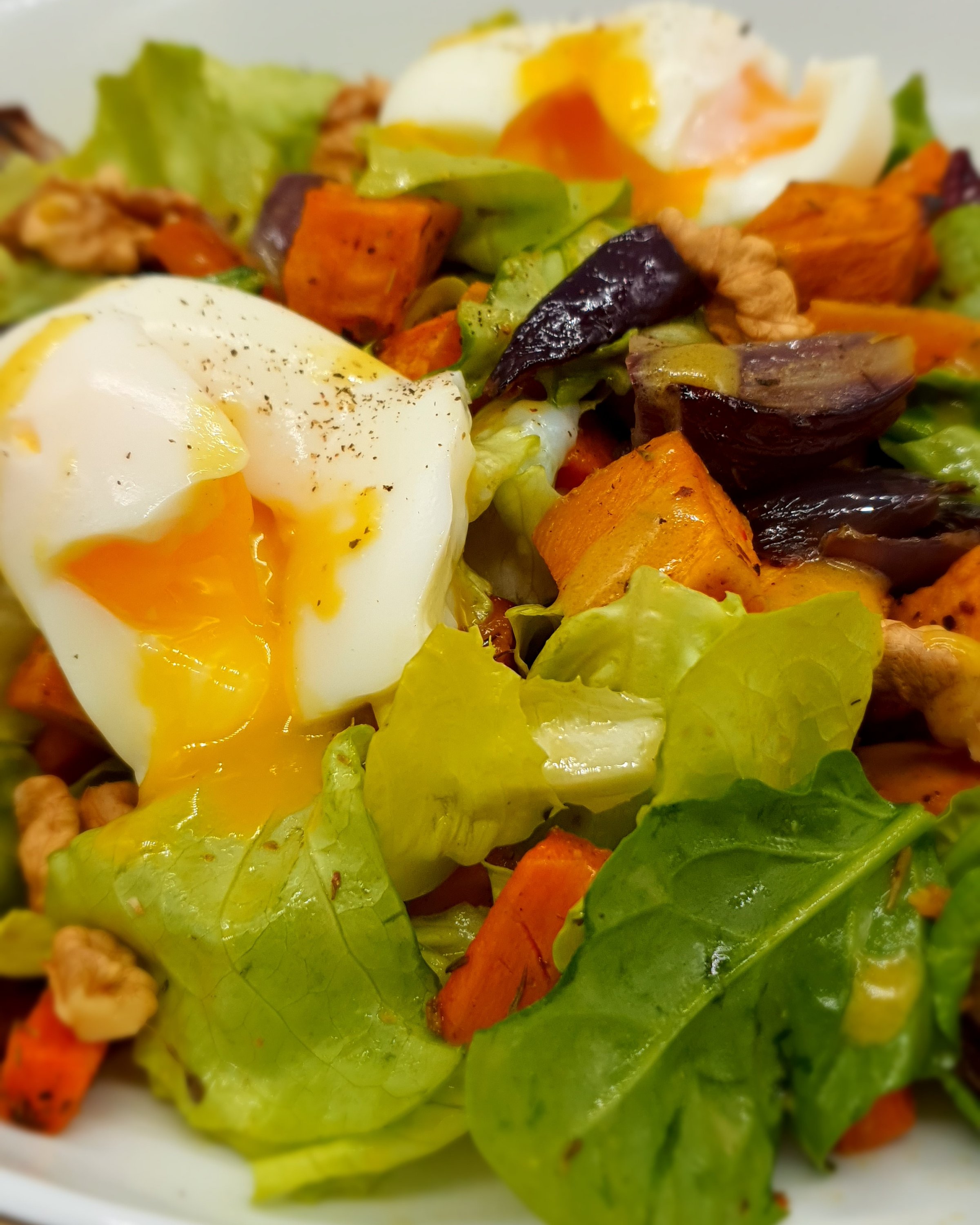 Warm seasonal vegetable salad