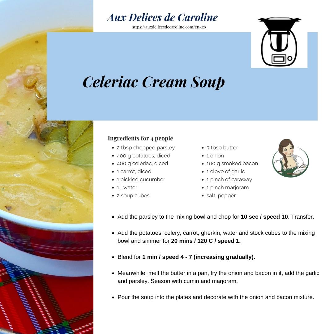 Celeriac Cream Soup (traditional & Thermomix)