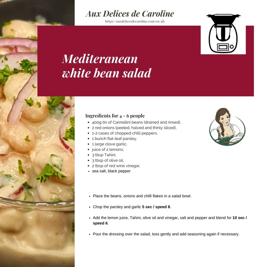White Bean Salad (traditional & Thermomix)