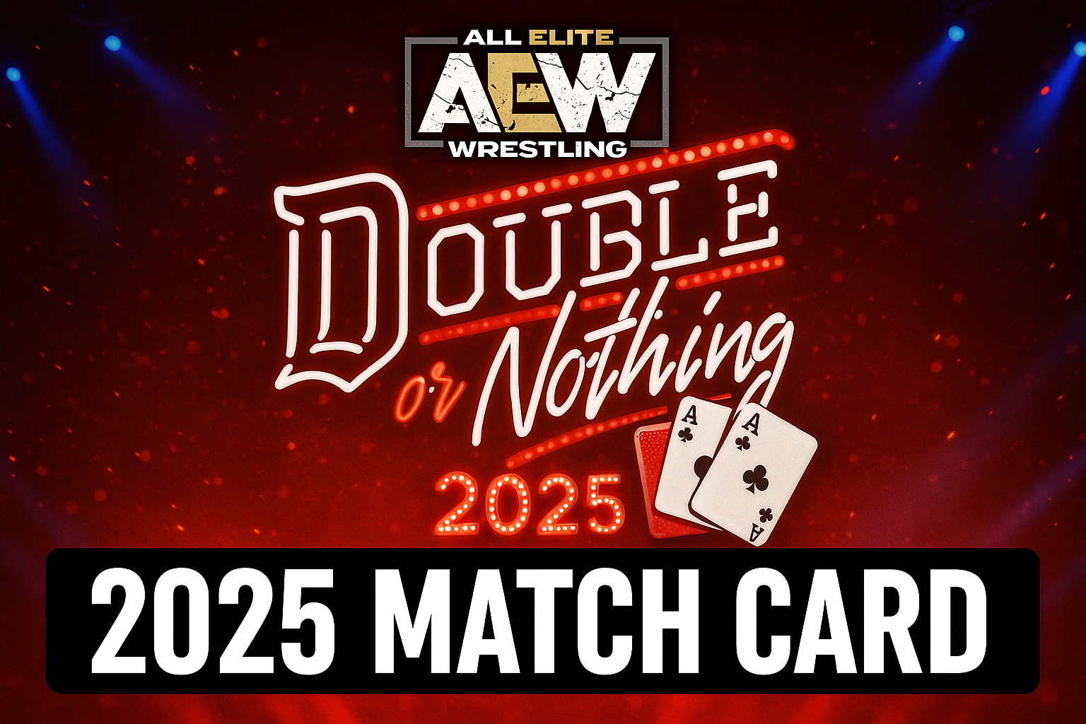 aew double or nothing 2025 match card