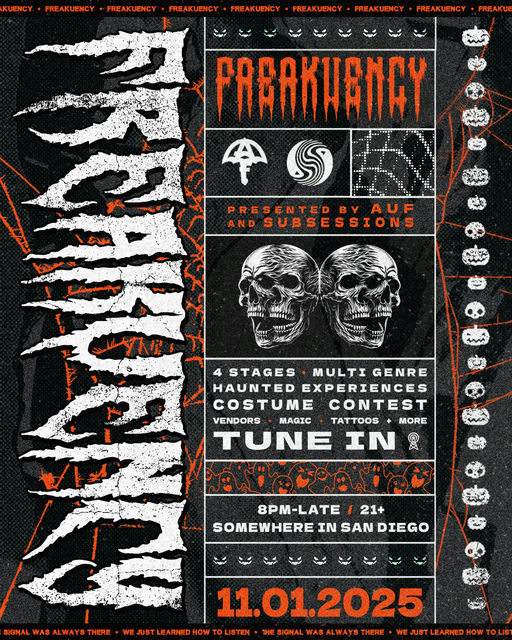 Freakuency 2025 flyer