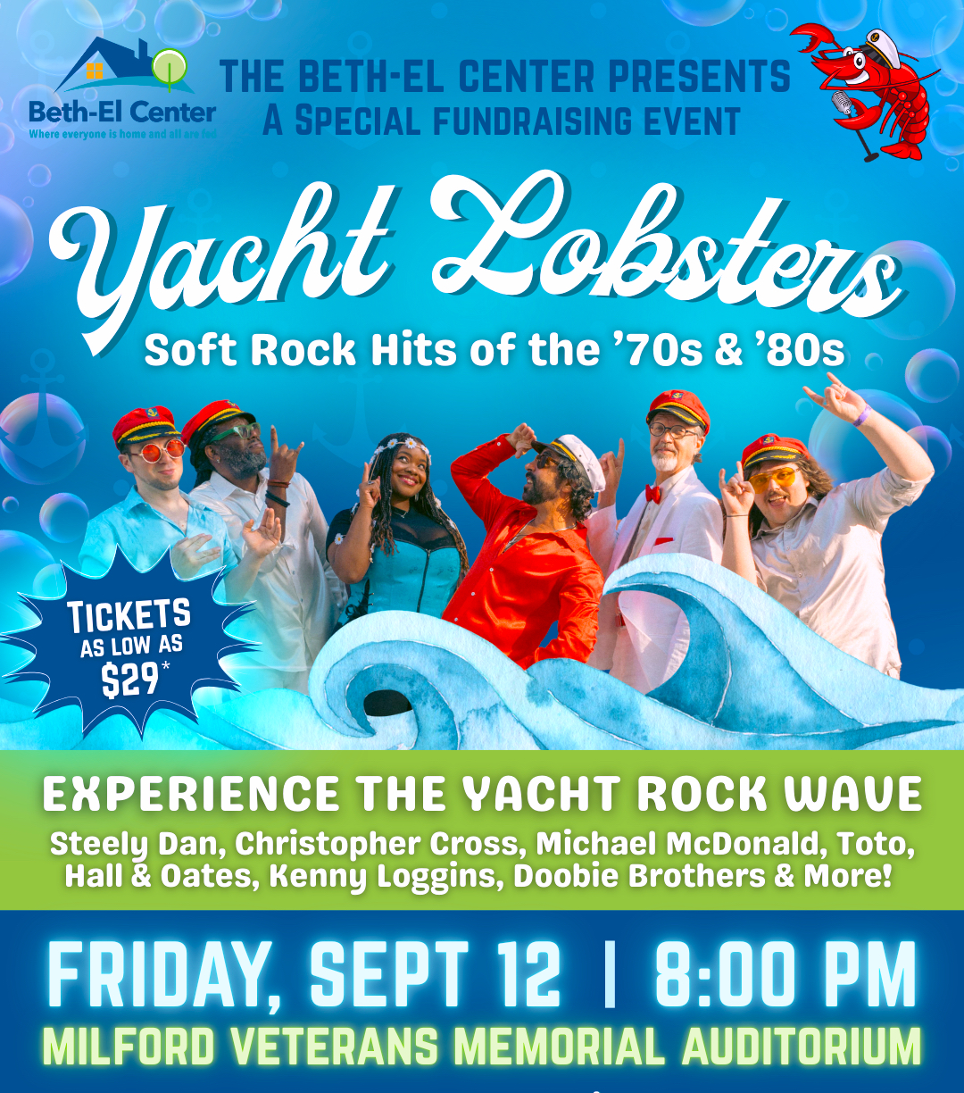 Yacht Lobsters at Milford Auditorium