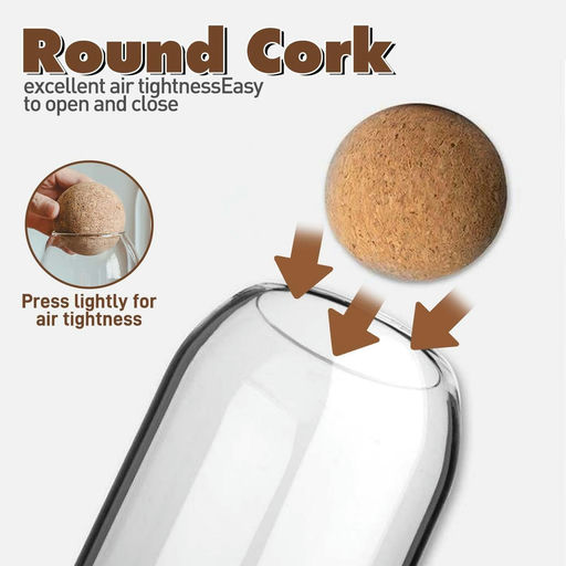 Tarro de vidrio 500 ml con bola de tapa - Imagen 1