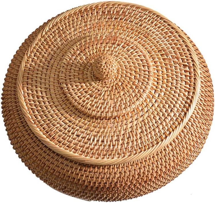 Cesta de mimbre con tapa