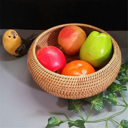 Cesta de mimbre con tapa - Imagen 1