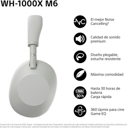 Sony WH-1000XM6 - Imagen 2