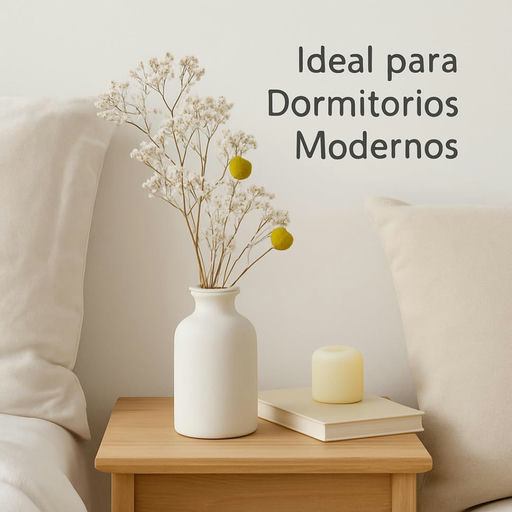 Jarrón de cerámica minimalista blanco de Buró Design - Imagen 2
