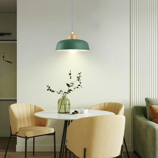 Lámpara colgante minimalista verde - Imagen 2