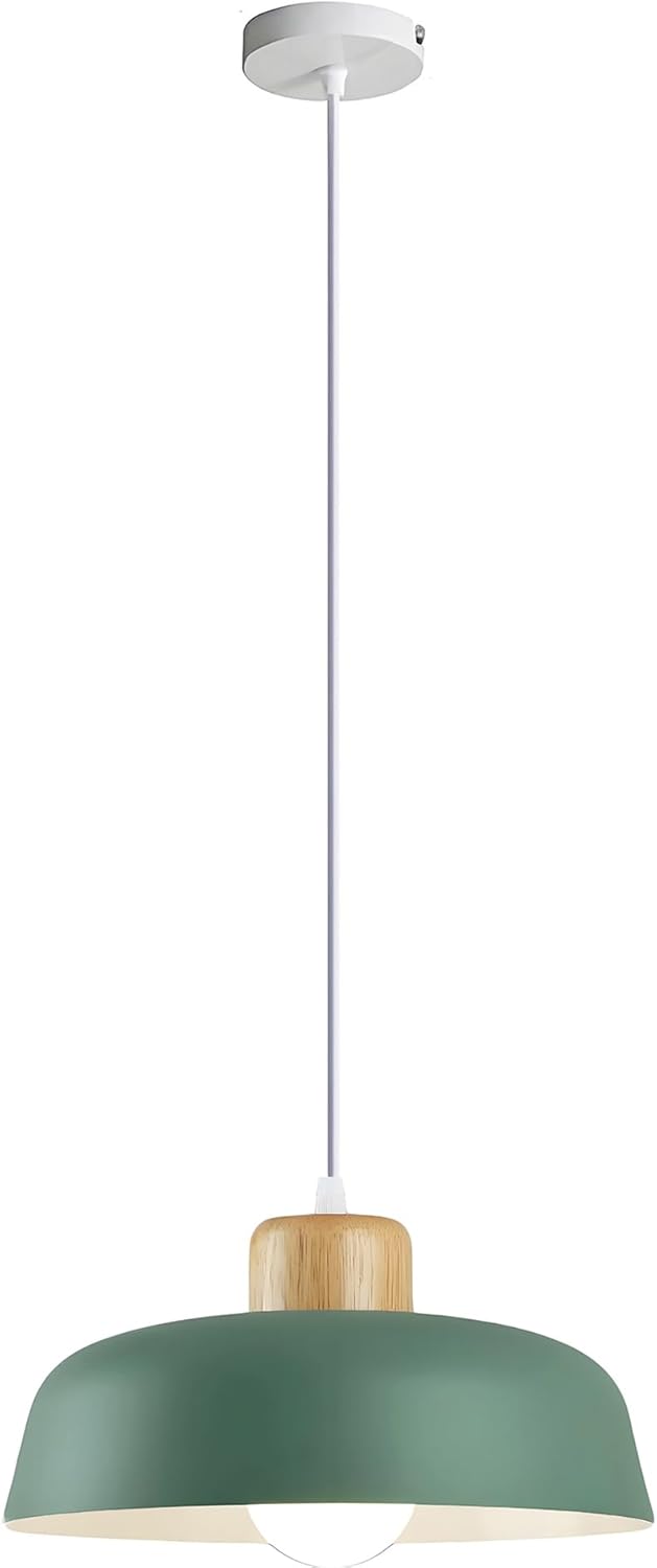 Lámpara colgante minimalista verde