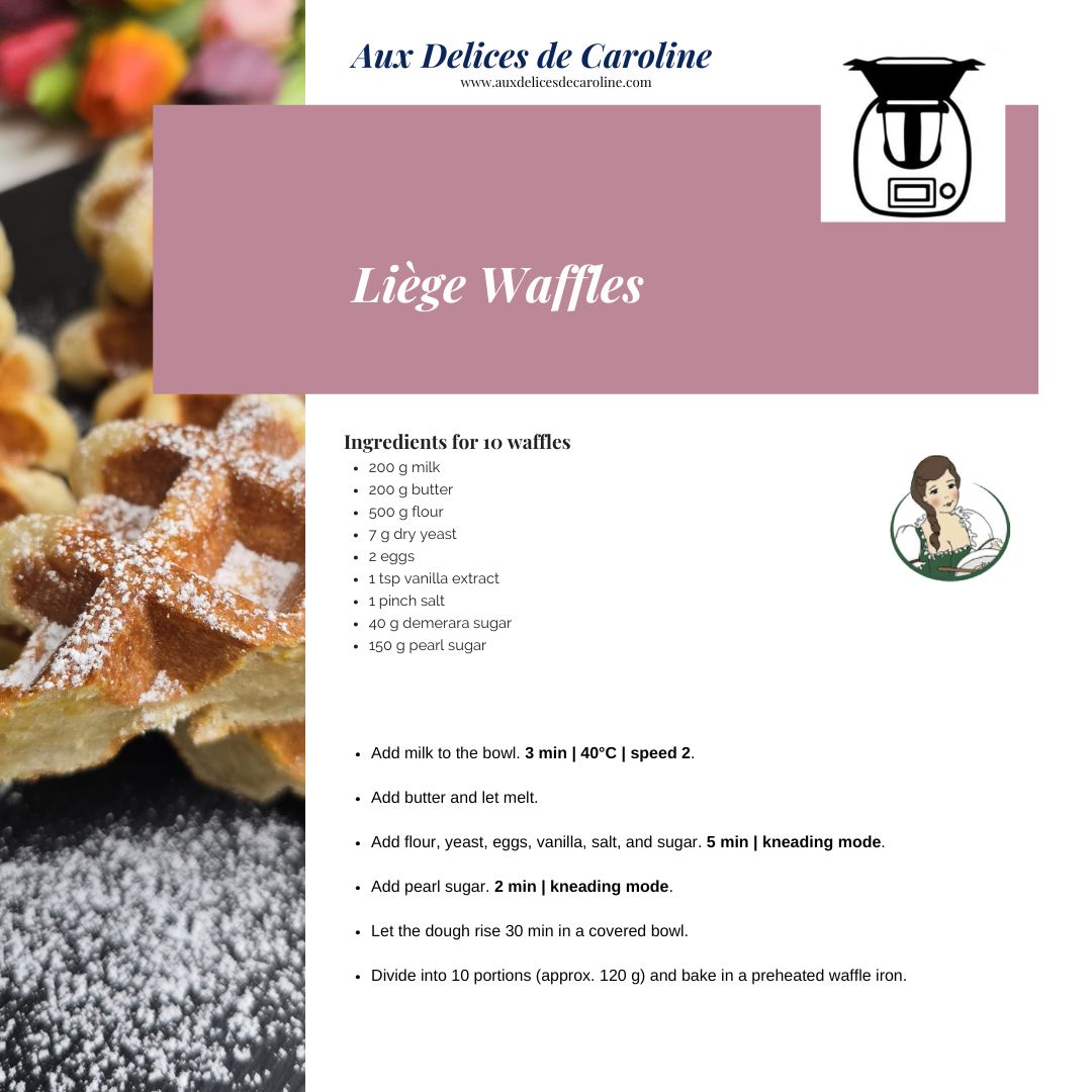 Liège Waffles (Traditional & Thermomix Methods)