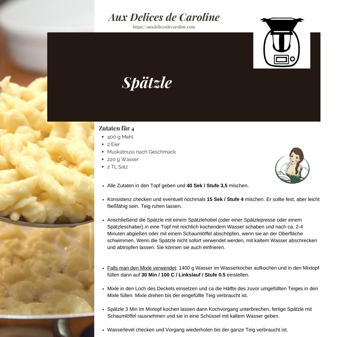 Spätzle (traditionell & Thermomix)