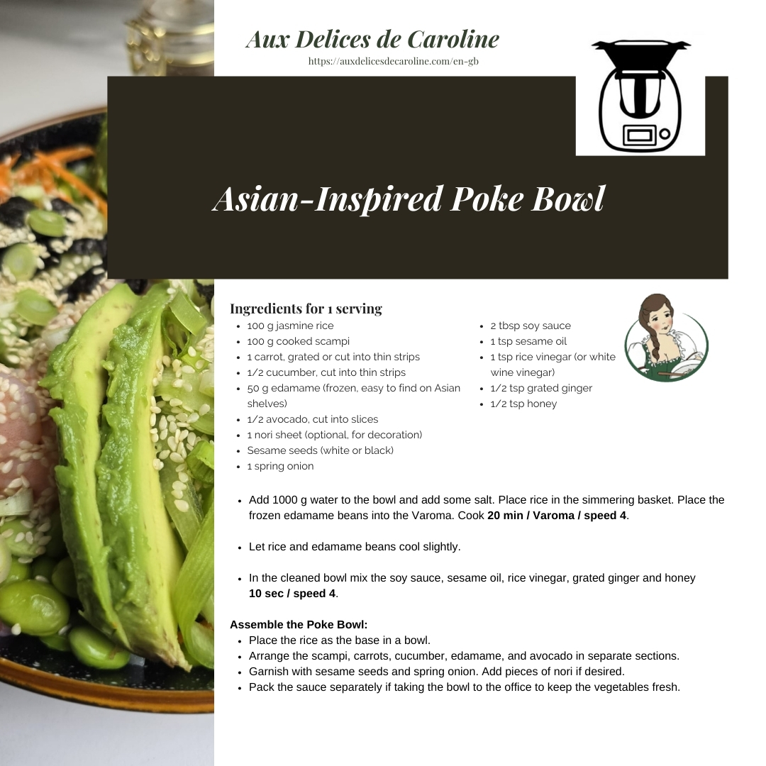 Asian-Inspired Poke Bowl (Traditional & Thermomix)