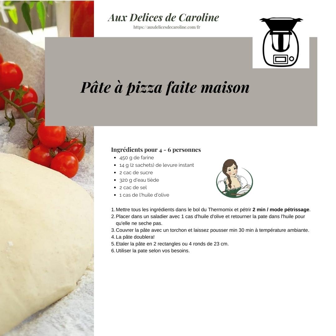 Pizza & ma sauce Pizza express (tradtionelle & Thermomix)