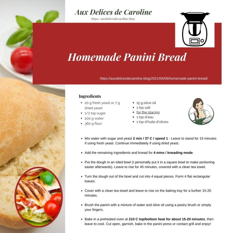 Homemade Panini-Bread (traditional method & Thermomix)