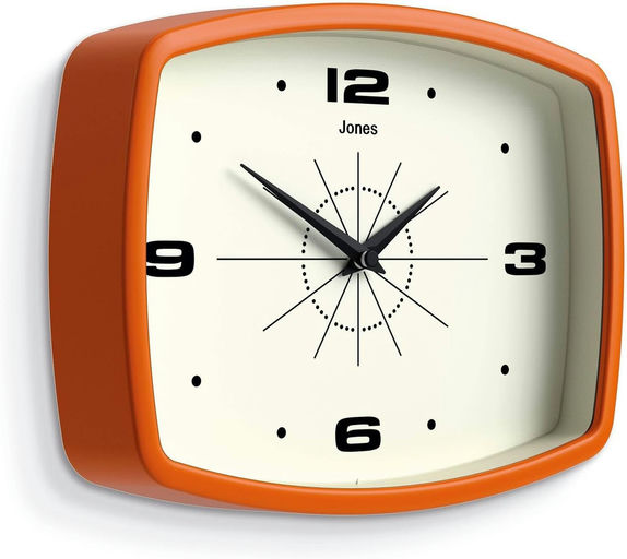 Reloj de pared rectangular retro minimalista - Imagen 1
