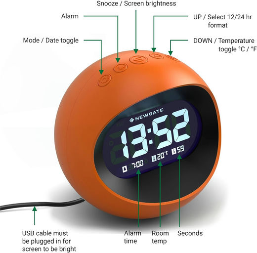 Despertador naranja - Imagen 2