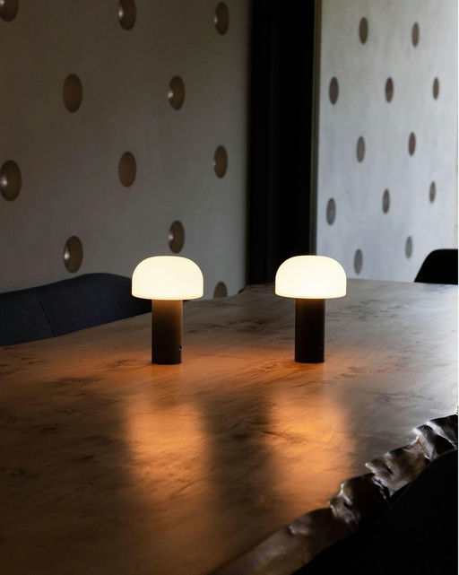 Lámpara de mesa LED recargable para interiores y exteriores, portátil y móvil - Imagen 1